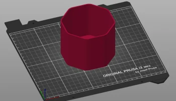 Мини-мусорный бак для отходов 3D-печати (ваза и обычный р... 2