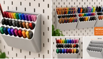 Органайзер для маркеров и карандашей IKEA SK&Aring;DIS - волно... 1