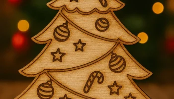 Орнамент в виде ёлки (раскрашиваемый) 2