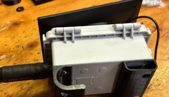 MeshCore Solar Node Gutter Mount 4