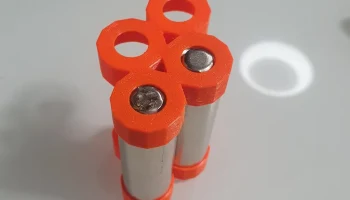 4x 18650 смещенный держатель батареи