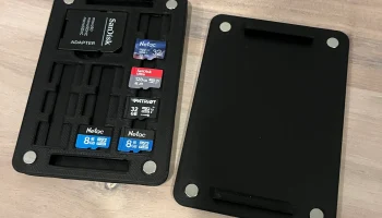 Тонкий магнитный чехол для карт SD + Micro SD...