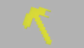 Кирка Minecraft с прорезью для магнита 10x10x5......