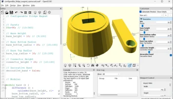 Магнит на холодильник с петлей (настраивается в OpenSCAD)... 3