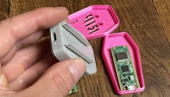 Чехол-гроб Raspberry Pi Pico - корпус для Хэллоуина "RIP... 1