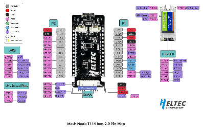 Cхема Heltec T114 Meshtastic