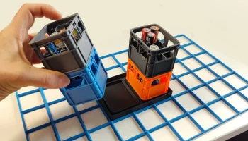 Основание Gridfinity для держателя батарейки в пивном ящ... Основание Gridfinity для держателя батарейки в пивном ящ...