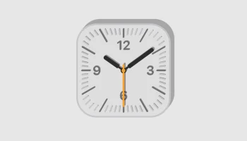 Минимальные настенные часы в стиле Apple 3
