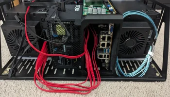 Полка ITX NAS сверхкороткой глубины 4U (около) 6