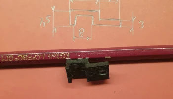 Зажим 21 х 7,5 мм 2