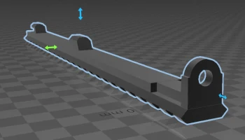 Нижняя направляющая для страйкбола G36-E