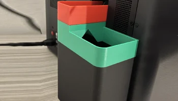 Желоб для какашек для Bambulab P1S и X1C с магнитами........ Желоб для какашек для Bambulab P1S и X1C с магнитами........