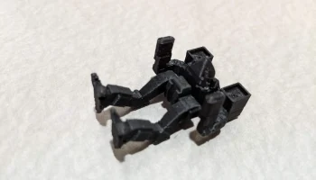 Низкополигональная модель механизма Timber Wolf Mech 1