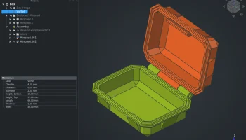SNAP LATCH STORAGE BOX (Parametric)