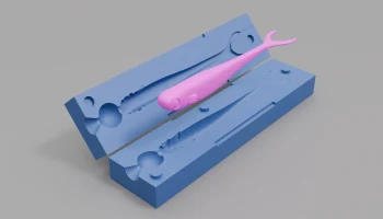 Форма для приманки Slimmy Slug 80 мм