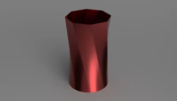Восьмиугольная спиральная ваза 2