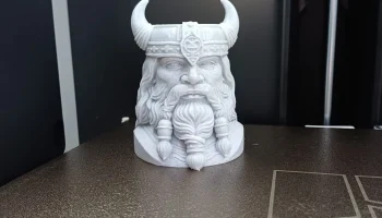 Кашпо для цветов и держатель ручек Viking Head 3