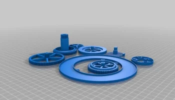 TheGoofy Mechanical Clock в виде четырех рабочих пластин 4