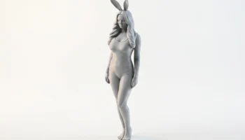 Наряд кролика, фигурка девушки, женская фигура, 3D-печать 1