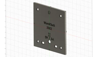 Задняя панель для WordClock