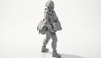 Delivery Girl Figurine Female Character 3D Printable 1