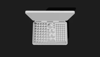 PIP-принт на месте в органайзере для батареек
