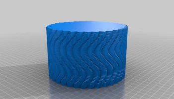 Кубическая ваза Sin Wave 2