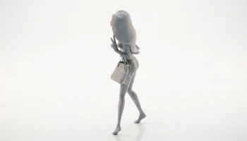 Крутая фигурка пляжной девушки, женский персонаж, 3D-печать 4