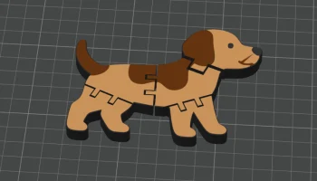 Flexi Dog - подвижная игрушка для 3D-печати 2