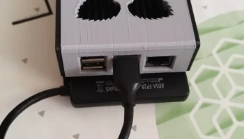 Небольшой корпус Raspberry Pi 4 с креплением для 2,5-дюй... 2