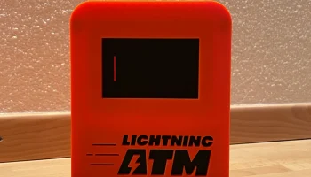 Банкомат Bitcoin Lightning с поддержкой магнита......