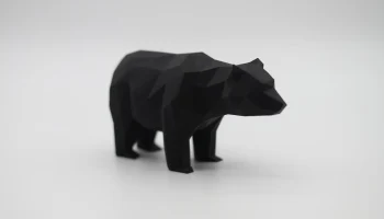 Низкополигональная Медведь 3
