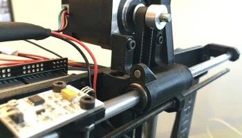 Prusa i3 Rework - крепление двигателя X с магнитным держа...