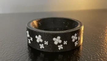 Спиральная ваза Роза Ночник 3
