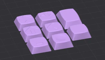 Плоские колпачки клавиш МФУ (DSA-ish) 1