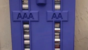 Диспенсер для батареек, настенный, AA и AAA 1