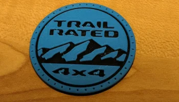 Накладка значка Jeep Wrangler JL Trail Rated 2018 1
