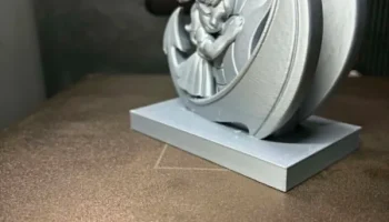 Девушка с драконом-фантазия 3D-печатная статуя 2