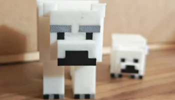 белый медведь minecraft 1