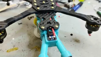 Крепление антенны GepRC Mark5 DJI с лотком XT60 и Airunit... 3