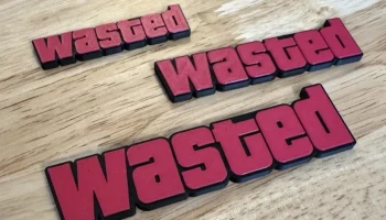 Wasted (GTA) - Магнит на холодильник (горячая замена, мно...