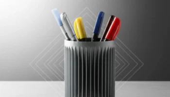 Держатель для ручки или зубной щетки, органайзер с 3d эф... Держатель для ручки или зубной щетки, органайзер с 3d эф...