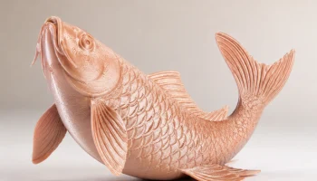 Скульптура карпа - Skulptur eines Karpfenfisches...