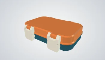 Параметрический ящик для хранения с защелками - FreeCAD ... 3
