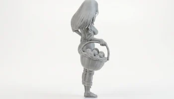 Фигурка девушки с фермы, женский персонаж, 3D-печать 3