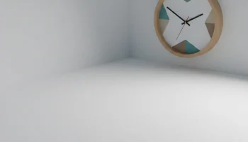 Низкополигональная настенные часы 3D модель