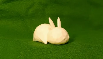 Низкополигональный стол Кролик / Банни 4