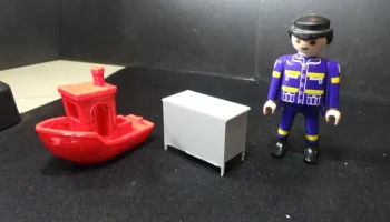 Антикварный передвижной кухонный остров с эмалированной ... 2