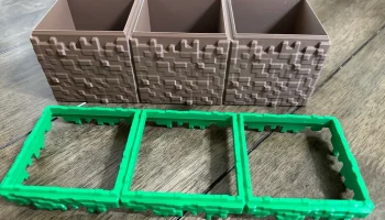 Контейнер для нескольких блоков травы Minecraft (с открыт... 2