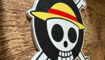 Цельный магнит с логотипом "Пираты Соломенной Шляпы" (раз... 1